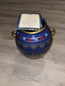 1987 THE GOLDEN VASE OF BAST FRANKLIN MINT 24k GOLD DECORATED VASE NEW COA NIB