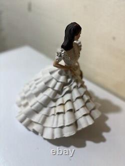 1987 Vintage Franklin Mint Scarlett O'Hara Porcelain Figurine Gone with The Wind