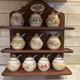 1988 Franklin Mint Le Cordon Bleu Spice Rack 10 Jam Condiment Jars
