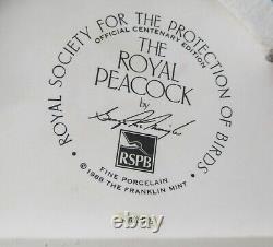 1988 Franklin Mint Royal Peacock statue, Royal Society for the protection Birds
