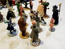 1988 MGM WIZARD OF OZ Franklin Mint 16 Figures With Display Case. Read Desc