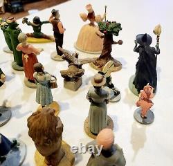 1988 MGM WIZARD OF OZ Franklin Mint 16 Figures With Display Case. Read Desc