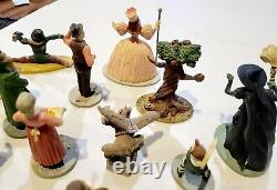 1988 MGM WIZARD OF OZ Franklin Mint 16 Figures With Display Case. Read Desc