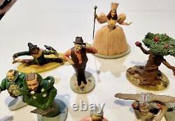 1988 MGM WIZARD OF OZ Franklin Mint 16 Figures With Display Case. Read Desc