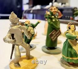 1988 MGM WIZARD OF OZ Franklin Mint 16 Figures With Display Case. Read Desc