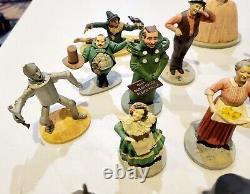 1988 MGM WIZARD OF OZ Franklin Mint 16 Figures With Display Case. Read Desc