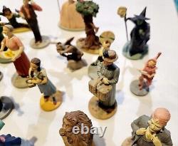 1988 MGM WIZARD OF OZ Franklin Mint 16 Figures With Display Case. Read Desc