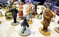 1988 MGM WIZARD OF OZ Franklin Mint 16 Figures With Display Case. Read Desc