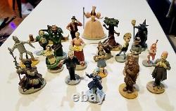 1988 MGM WIZARD OF OZ Franklin Mint 16 Figures With Display Case. Read Desc