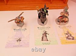 1988 MGM WIZARD OF OZ Franklin Mint COMPLETE SET, With Display Case and Postcards