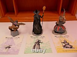 1988 MGM WIZARD OF OZ Franklin Mint COMPLETE SET, With Display Case and Postcards