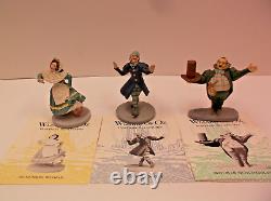 1988 MGM WIZARD OF OZ Franklin Mint COMPLETE SET, With Display Case and Postcards