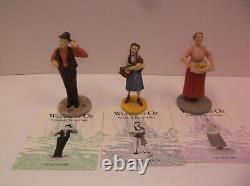 1988 MGM WIZARD OF OZ Franklin Mint COMPLETE SET, With Display Case and Postcards