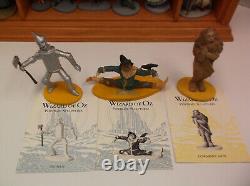 1988 MGM WIZARD OF OZ Franklin Mint COMPLETE SET, With Display Case and Postcards