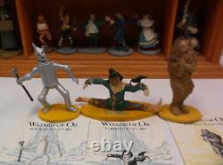 1988 MGM WIZARD OF OZ Franklin Mint COMPLETE SET, With Display Case and Postcards