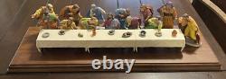 1989 14 pc Franklin Mint Porcelain Last Supper Set by Gianni Benvenuti & Base