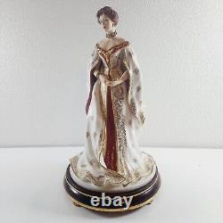 1989 FRANKLIN MINT FIGURINE EMPRESS ALEXANDRA HOUSE OF FABERGE Missing Crown