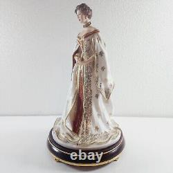 1989 FRANKLIN MINT FIGURINE EMPRESS ALEXANDRA HOUSE OF FABERGE Missing Crown