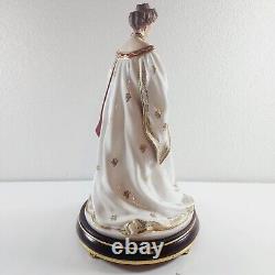 1989 FRANKLIN MINT FIGURINE EMPRESS ALEXANDRA HOUSE OF FABERGE Missing Crown