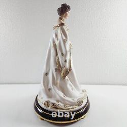 1989 FRANKLIN MINT FIGURINE EMPRESS ALEXANDRA HOUSE OF FABERGE Missing Crown