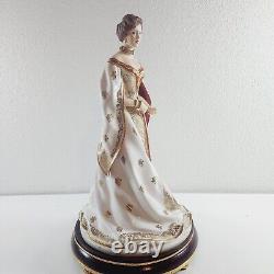 1989 FRANKLIN MINT FIGURINE EMPRESS ALEXANDRA HOUSE OF FABERGE Missing Crown