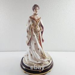 1989 FRANKLIN MINT FIGURINE EMPRESS ALEXANDRA HOUSE OF FABERGE Missing Crown