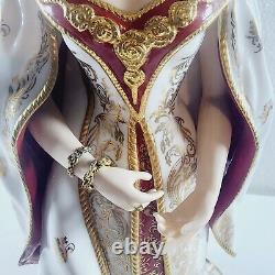 1989 FRANKLIN MINT FIGURINE EMPRESS ALEXANDRA HOUSE OF FABERGE Missing Crown