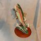 1989 Field & Stream DEFIANCE Al Agnew 13 Porcelain Trout Retired Sculpture Fish