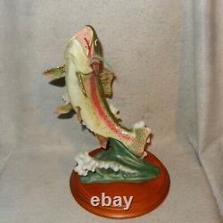 1989 Field & Stream DEFIANCE Al Agnew 13 Porcelain Trout Retired Sculpture Fish