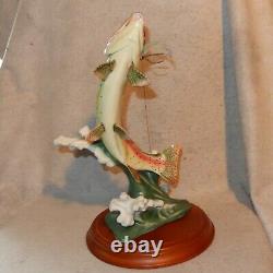 1989 Field & Stream DEFIANCE Al Agnew 13 Porcelain Trout Retired Sculpture Fish