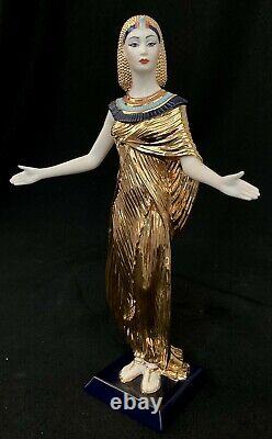 1989 Franklin Mint Selket The Goddess of Magic 24K Gold Fine Porcelain Figurine