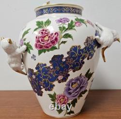 1989 Franklin Mint The Vase of the Imperial Cats by Toshiharu Kitagawa WithStand