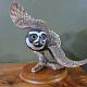 1990 Franklin Mint The Spectacled Owl By George Mcmonigle Porcelain Sculpture