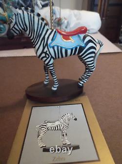 1990 Franklin Mint Treasury Of Carousel Art With Stand Complete Set 12 Figures