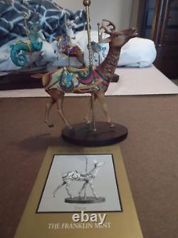 1990 Franklin Mint Treasury Of Carousel Art With Stand Complete Set 12 Figures