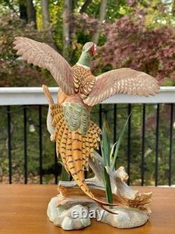 1991 Franklin Mint Ring-Necked Pheasant Figure by A. J. Rudisill