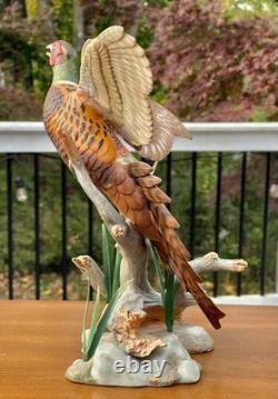 1991 Franklin Mint Ring-Necked Pheasant Figure by A. J. Rudisill