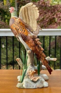1991 Franklin Mint Ring-Necked Pheasant Figure by A. J. Rudisill