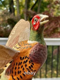 1991 Franklin Mint Ring-Necked Pheasant Figure by A. J. Rudisill