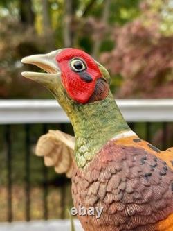 1991 Franklin Mint Ring-Necked Pheasant Figure by A. J. Rudisill