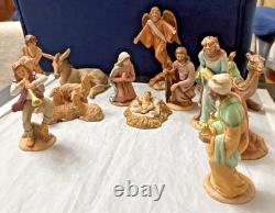 1992 Franklin Mint Nativity 12 Piece Porcelain Set The First Christmas