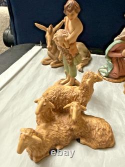 1992 Franklin Mint Nativity 12 Piece Porcelain Set The First Christmas