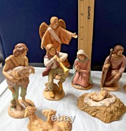 1992 Franklin Mint Nativity 12 Piece Porcelain Set The First Christmas