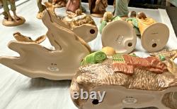 1992 Franklin Mint Nativity 12 Piece Porcelain Set The First Christmas