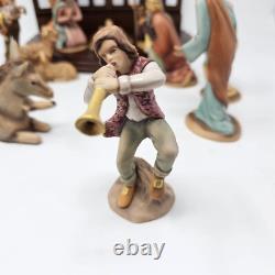 1992 Franklin Mint Nativity 12 Piece Porcelain Set With Creche The First Christmas