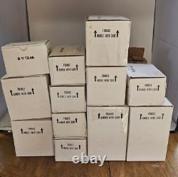 1992 Franklin Mint Nativity 12 Piece Porcelain Set With Creche The First Christmas