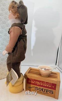 1996 Campbells Soup Franklin Mint 18T Porcelain Doll Bobby Boy (Very Rare)