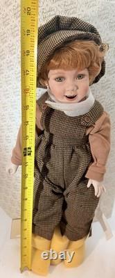 1996 Campbells Soup Franklin Mint 18T Porcelain Doll Bobby Boy (Very Rare)
