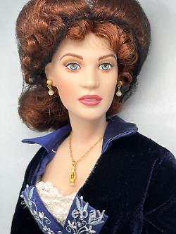 1999 Franklin Mint TITANIC Rose Porcelain Portrait Doll NEW IN BOX CoA + Poster