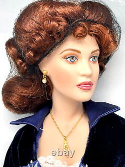 1999 Franklin Mint TITANIC Rose Porcelain Portrait Doll NEW IN BOX CoA + Poster